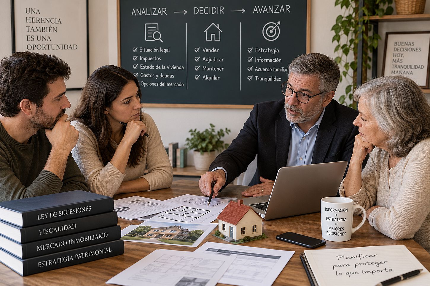 Vivienda heredada entre hermanos: vender, adjudicar o compartir